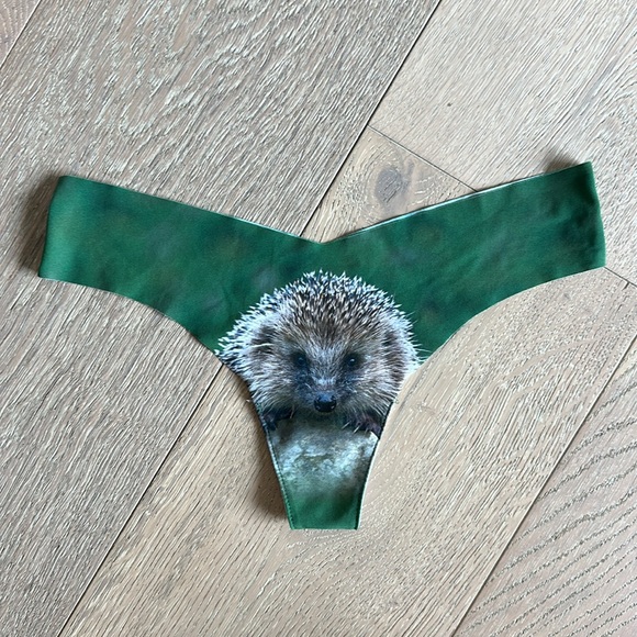 Commando Hedgehog Green Thong Underwear - Picture 2 of 7